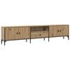 vidaXL Tv-meubel met lade 200x25x44 cm bewerkt hout artisanaal eiken