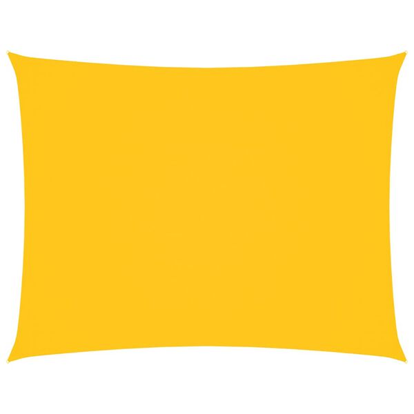 vidaXL Schaduwdoek rechthoekig 2x3 m oxford stof geel