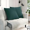 vidaXL Sofa Kussens 2 pcs Donkergroen 80 x 80 cm Stof