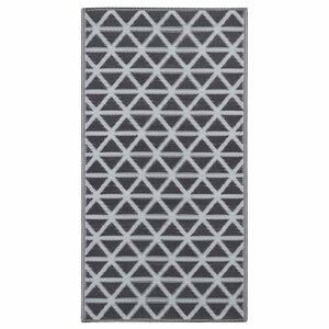 vidaXL Buitenkleed ARAKIL 120x180 cm PP zwart