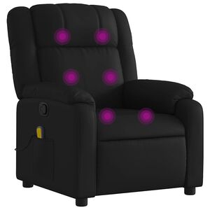 vidaXL Massagestoel van zwart kunstleer