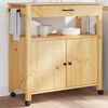 vidaXL Keukentrolley MONZA 84x40x88,5 cm massief grenenhout