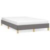 vidaXL Bedframe zonder matras 120x200 cm stof donkergrijs