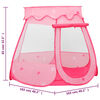 vidaXL Kinderspeeltent met 250 ballen 102x102x82 cm roze