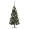 vidaXL Kunstkerstboom met verlichting kerstballen dennenappels 180 cm