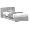 vidaXL Bedframe met opslag Grijs Sonoma 100 x 200 cm Bewerkt hout