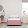 vidaXL Boxspringbed met matras Roze 100 x 220 cm Stof
