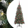 vidaXL Kunstkerstboom met 150 LED Groen 120 cm PVC en Plastic en Staal