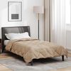 vidaXL Zomer Dekbed Taupe 200 x 140 cm Microfiber