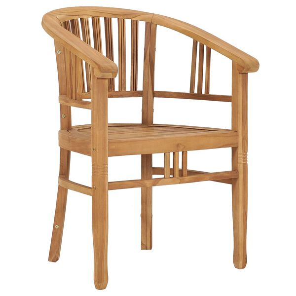 vidaXL 3-delige Tuinset massief teakhout