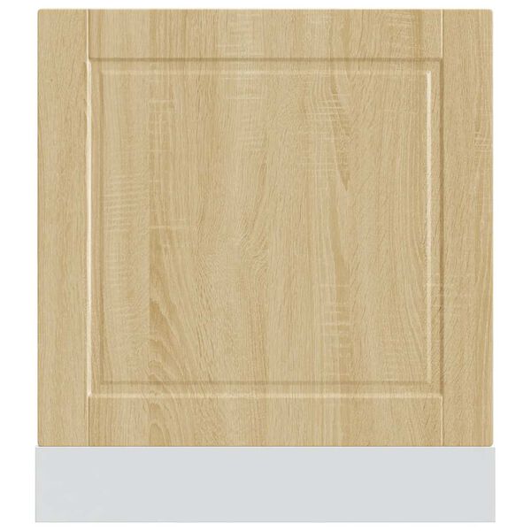 vidaXL Vaatwaspaneel Porto 60x1,5x67 cm bewerkt hout sonoma eikenkleur