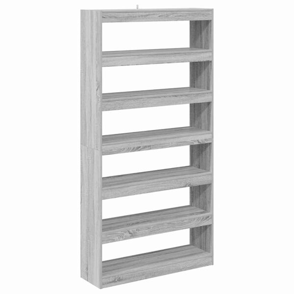 vidaXL Boekenkast Grijs Sonoma 100 x 30 x 198 cm Bewerkt hout