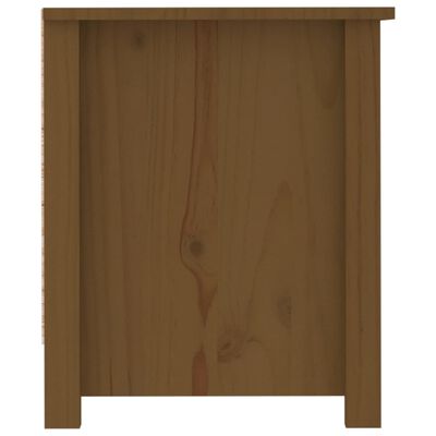 vidaXL Schoenenkast 110x38x45,5 cm massief grenenhout honingbruin