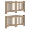 vidaXL Radiatorafdekking 2 st Sonoma Eiken 152 x 19 x 81,5 cm
