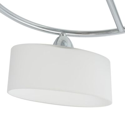 vidaXL Plafondlamp met ellipsvormige glazen kappen 5xE14 200W