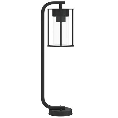 vidaXL Vloerlamp voor buiten 60 cm roestvrij staal zwart