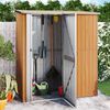 vidaXL Tuinhuis 180,5x97x209,5 cm gegalvaniseerd staal houtlook