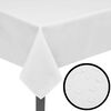 vidaXL Tafelkleden wit 5 stuks 100 x 100 cm