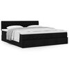 vidaXL Ottoman bed met matras 160x200cm stof zwart