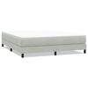 vidaXL Bed boxspring zonder matras 180x220 cm fluweel lichtgrijs