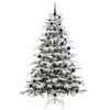vidaXL Kunstmatige Inklapbare Kerstboom Wit 240 cm PE en PVC