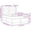 vidaXL Boxspringbed met matras Donkergrijs 200 x 160 cm Stof
