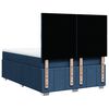 vidaXL Boxspring met matras stof blauw 160x200 cm
