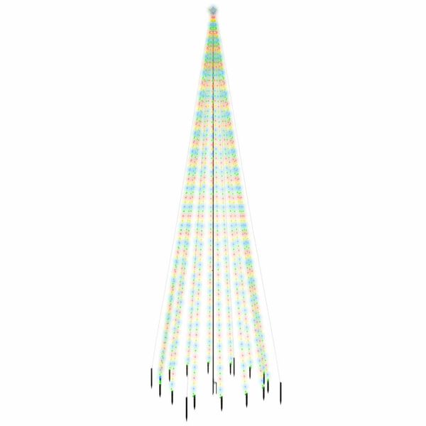 vidaXL Kerstboom met grondpin 1134 LED's meerkleurig 800 cm