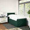 vidaXL Boxspring met matras fluweel donkergroen 90x190 cm