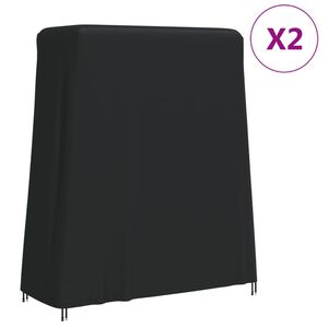 vidaXL Hoezen voor tafeltennistafel 2 st 165x70x185 cm 420D oxford