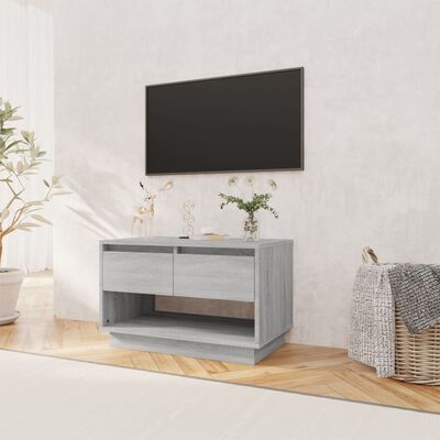 vidaXL Tv-meubel 70x41x44 cm bewerkt hout grijs sonoma eikenkleurig
