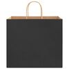 vidaXL Papieren zakken 250 st met hengsels 32x22x28 cm zwart