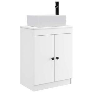 vidaXL Badkamermeubel met Wasbak Wit 54 x 35 x 83 cm Bewerkt hout