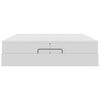 vidaXL Ottoman bed met matrassen 200x200cm kunstleer wit