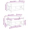 vidaXL Salontafel Artisan Eiken 100 x 55 x 48.5 cm Bewerkt hout