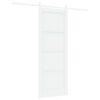 vidaXL Schuifdeur 78 x 202 cm Bewerkt hout Wit
