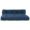 vidaXL Pallet Sofa Kussen 2 pcs Indigo 120 x 80 x 38 cm Stof