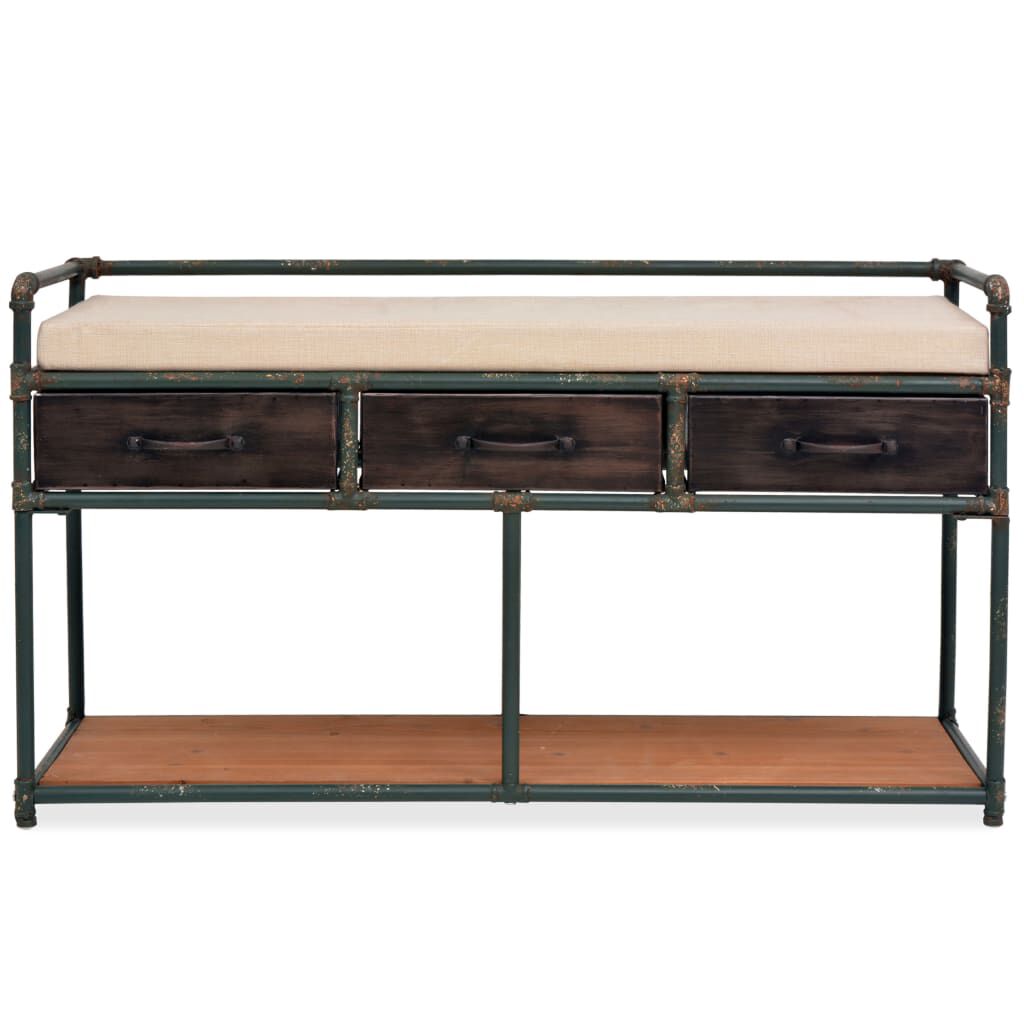 vidaXL 2-in-1 Ligbed/Tuinbank - Zwart Rattan - 130-176x70x80cm - Poly Rattan
