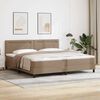 vidaXL Boxspringbed met matras Cappuccino 200 x 200 cm Kunstleer