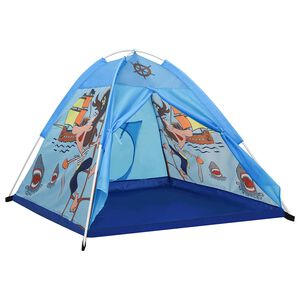 vidaXL Kinderspeeltent 120x120x90 cm blauw