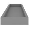 vidaXL Wandschappen 2 st Loggia 80x15x4 cm MDF grijs
