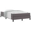 vidaXL Bedframe met matras Grijs 120 x 190 cm Stof