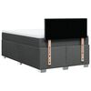 vidaXL Boxspring met matras stof donkergrijs 120x190 cm