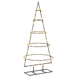 vidaXL Metalen kerstboom met standaard KUOPIO 125 cm Warmwit Staal