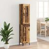 vidaXL Highboard Oud Hout 34,5 x 34 x 180 cm Bewerkt hout
