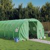 vidaXL Tuinkas met stalen frame 66 m&sup2; 22x3x2 m groen