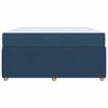 vidaXL Bedframe met matras met matras Blauw 140 x 200 cm Stof