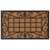 vidaXL Deurmat rechthoekig 45x75 cm rubber en kokosvezel