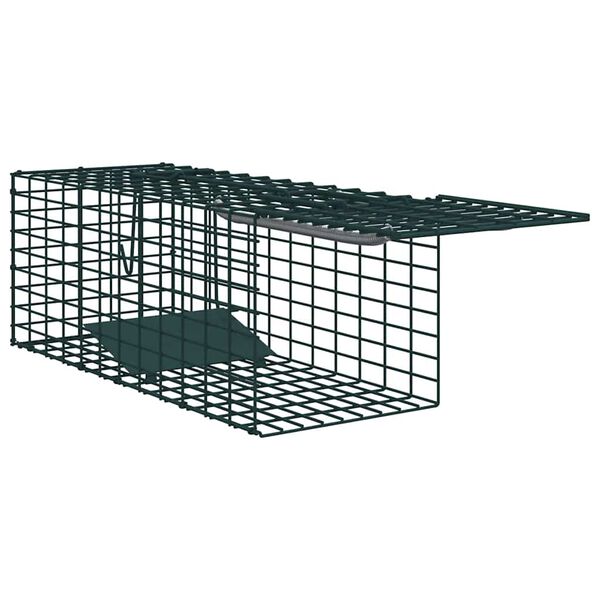 vidaXL Dierenvallen Groen 31 x 13 x 12cm Staal