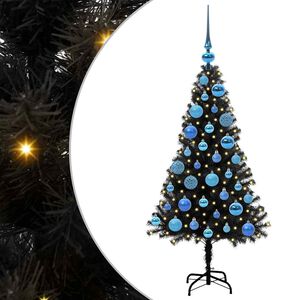 vidaXL Kerstboom Zwart 120 cm PVC